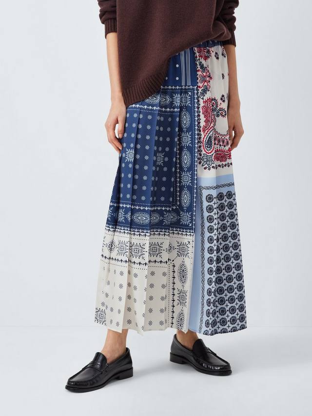 Юбка с плиссировкой и смешанным принтом Luna Weekend MaxMara, Navy/Multi
Юбка с плиссировкой и смешанным принтом Luna Weekend MaxMara, Navy/Multi