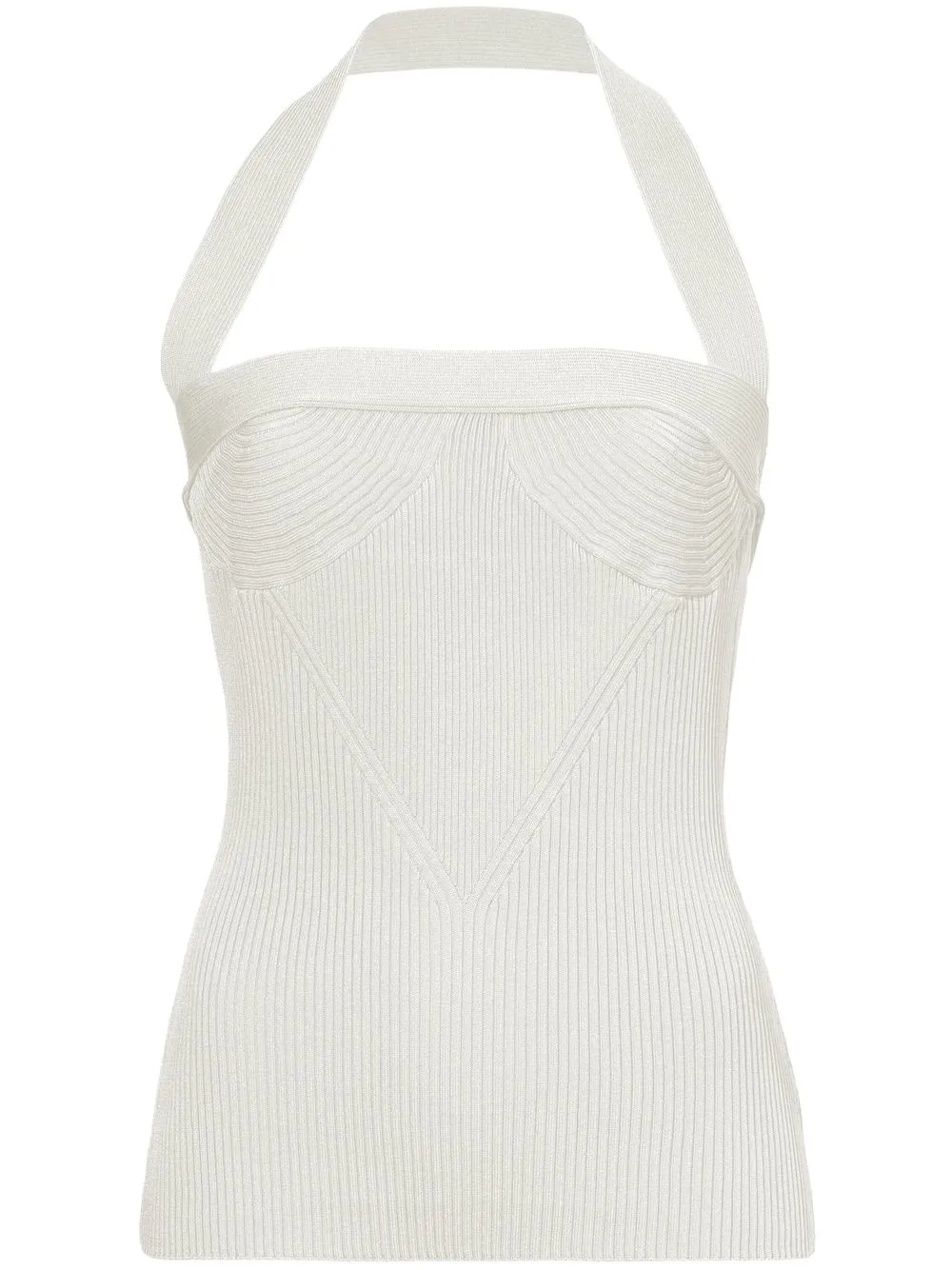 Вязаный топ с халтером, связанный резинкой Proenza Schouler, белый
Вязаный топ с халтером, связанный резинкой Proenza Schouler, белый