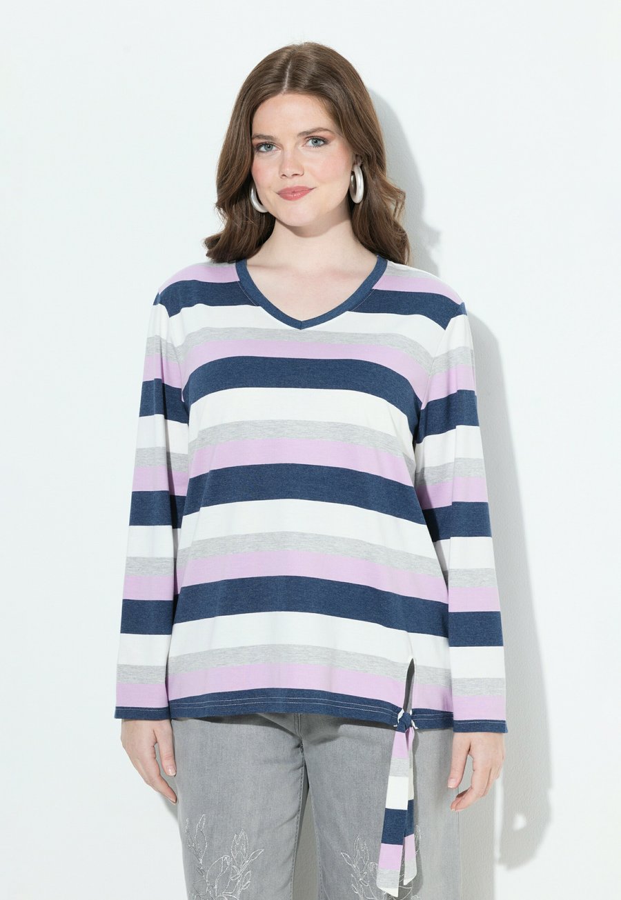 Топ Ulla Popken STRIPED KNOTTED HEM, Lavender/Blue
Топ Ulla Popken STRIPED KNOTTED HEM, Lavender/Blue