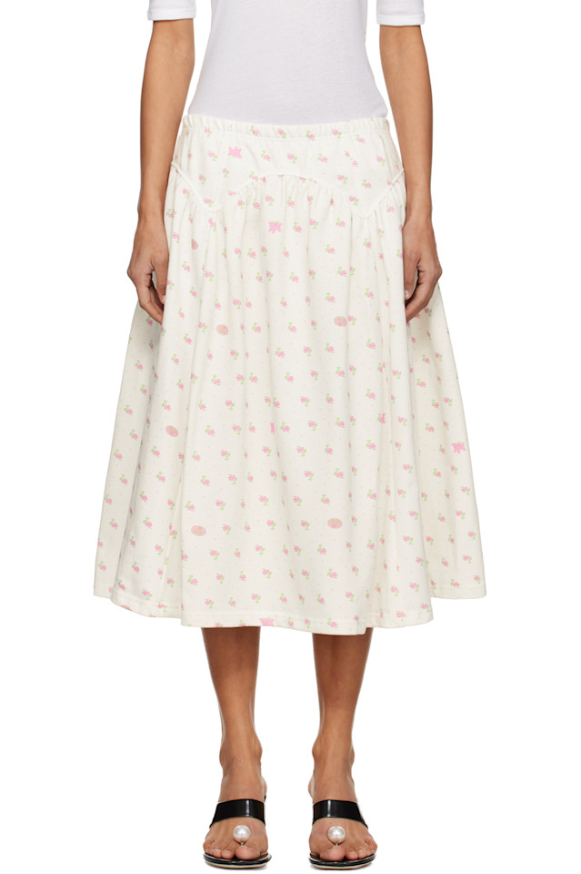 Sandy Liang Белая юбка миди "Хьюстон"
Sandy Liang Белая юбка миди "Хьюстон"