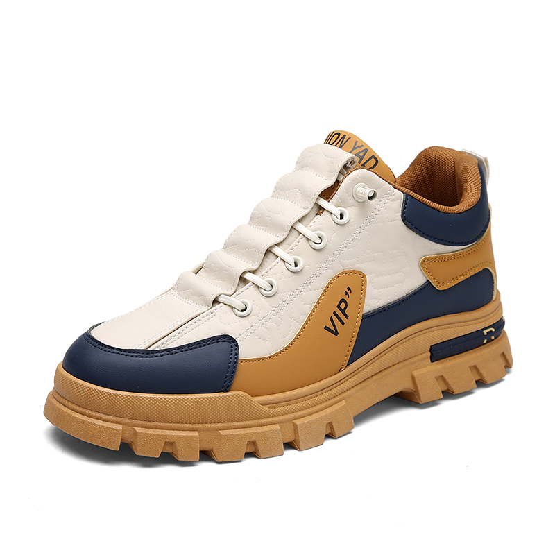 KUPE Скользоустойчивые полувысокие повседневные туфли мужские - бежево-желтые, цвет Beige Yellow
KUPE Скользоустойчивые полувысокие повседневные туфли мужские - бежево-желтые, цвет Beige Yellow