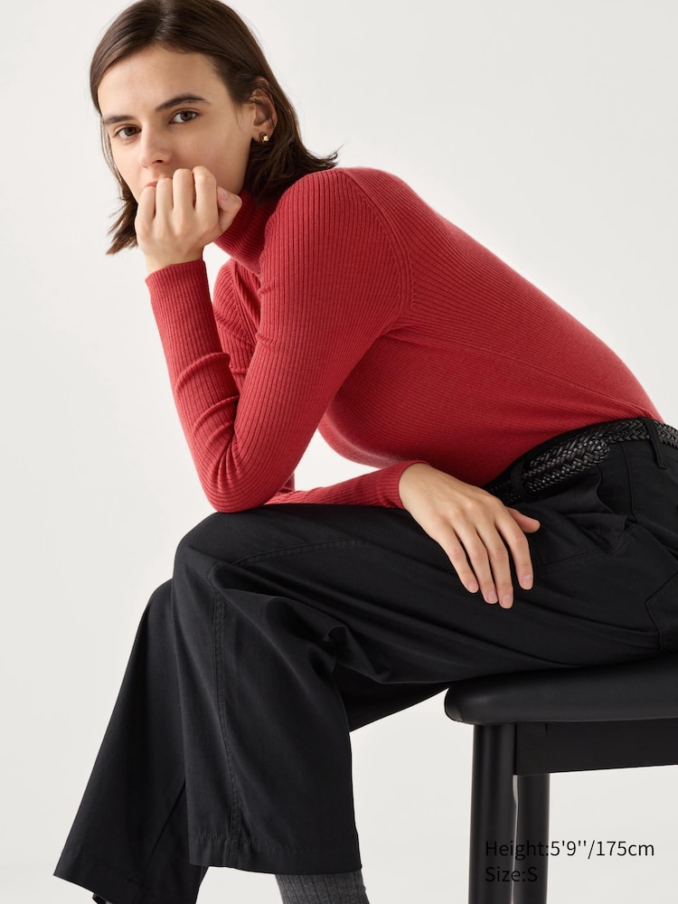 Водолазка из мериносовой шерсти в рубчик Uniqlo, цвет 13 красный
Водолазка из мериносовой шерсти в рубчик Uniqlo, цвет 13 красный