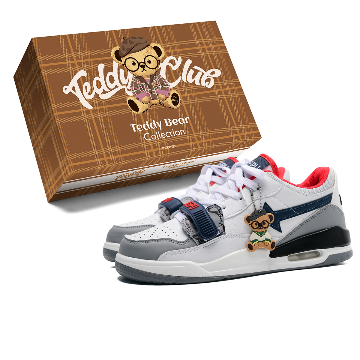 Teddy Bear Collection Абразивостойкие легкие поддерживающие низкие скейтбордские кроссовки с эффектом увеличения роста унисекс бело-сине-красные, цвет White Blue Red
Teddy Bear Collection Абразивостойкие легкие поддерживающие низкие скейтбордские кроссовки с эффектом увеличения роста унисекс бело-сине-красные, цвет White Blue Red