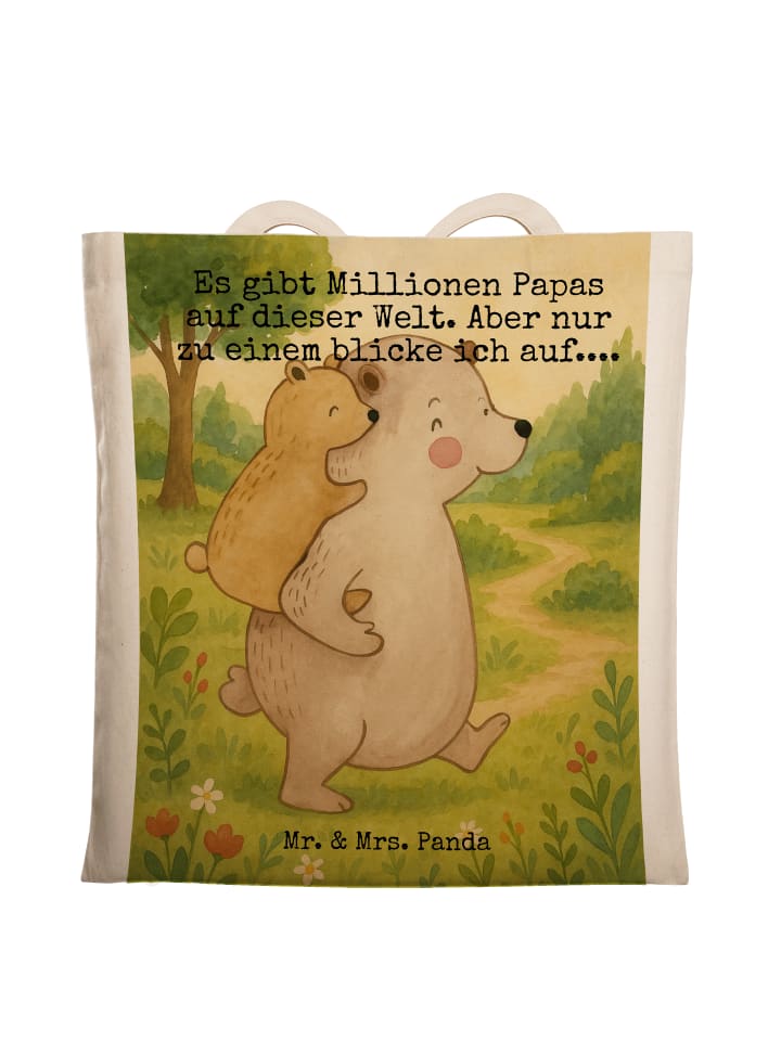 Mr. & Mrs. Panda Сумка-шоппер с изображением медведя Папы Медведя и надписью, белого цвета
Mr. & Mrs. Panda Сумка-шоппер с изображением медведя Папы Медведя и надписью, белого цвета