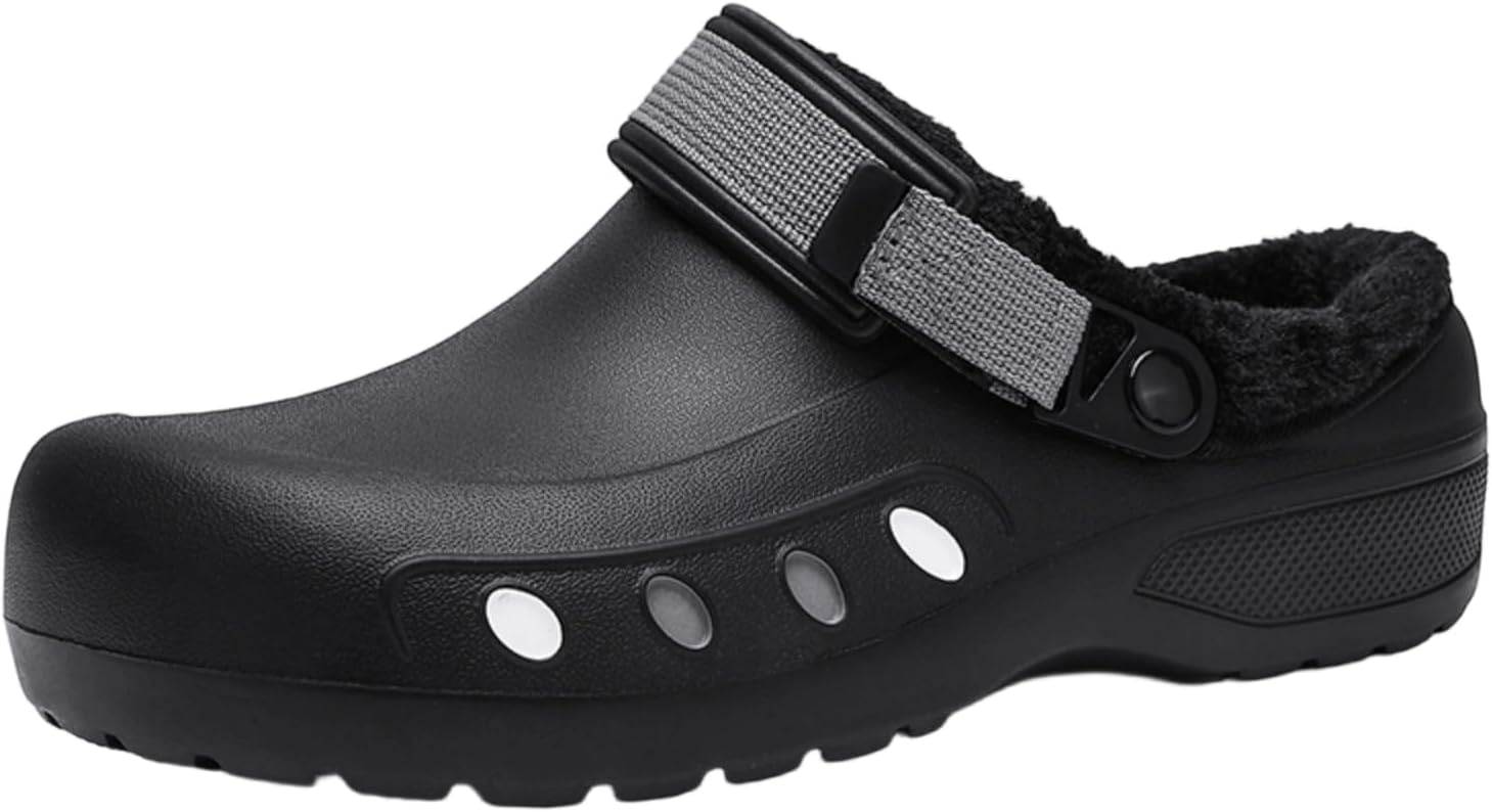 Теплые кухонные сабо YUKTOPA с подкладкой из искусственного меха - нескользящая легкая обувь без шнурков для мужчин и женщин, масло- и водостойкие, для дома и кухни, серый
Теплые кухонные сабо YUKTOPA с подкладкой из искусственного меха - нескользящая легкая обувь без шнурков для мужчин и женщин, масло- и водостойкие, для дома и кухни, серый