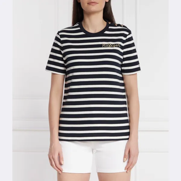 Футболка стандартного кроя c-nk ss с золотой пуговицей Tommy Hilfiger, синий
Футболка стандартного кроя c-nk ss с золотой пуговицей Tommy Hilfiger, синий