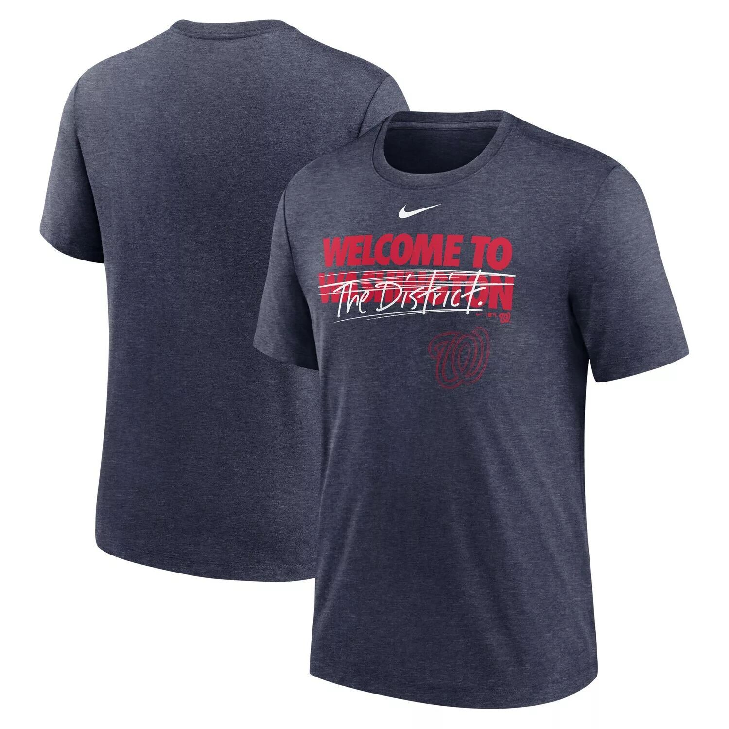 Мужская футболка Heather Navy Washington Nationals Home Spin Tri-Blend Nike
Мужская футболка Heather Navy Washington Nationals Home Spin Tri-Blend Nike