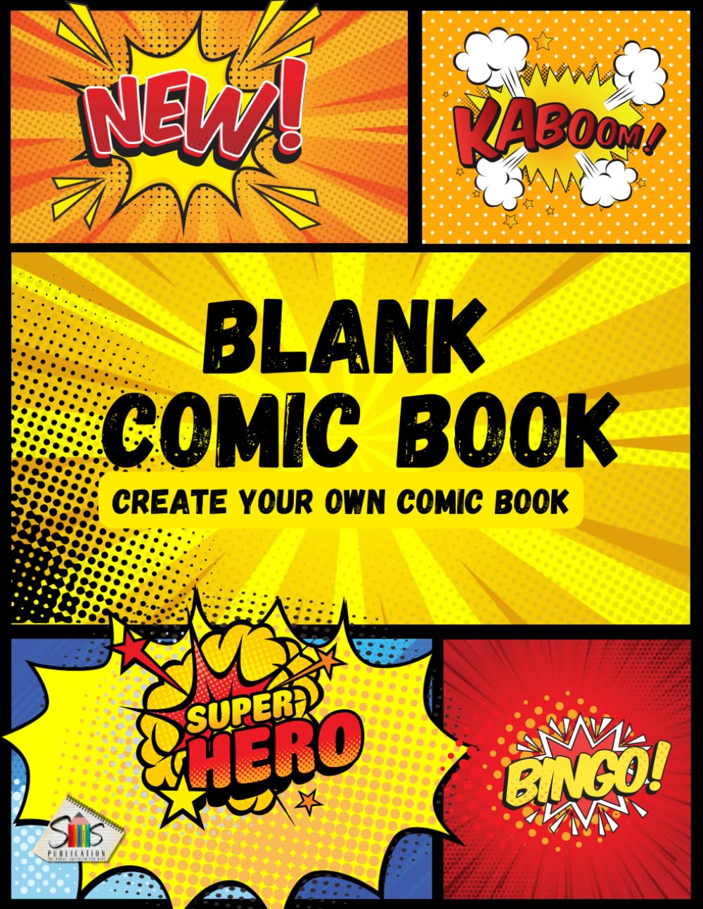 Blank Comic Book: Draw And Create Your Own Unique Adventures With A Big Variety Of Templates. Great For Kids, Teens, And Adults (Independently published)
Blank Comic Book: Draw And Create Your Own Unique Adventures With A Big Variety Of Templates. Great For Kids, Teens, And Adults (Independently published)