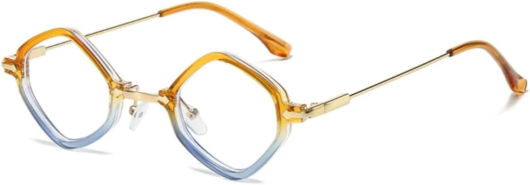 Ретро-солнцезащитные очки в форме маленького многоугольника для женщин и мужчин, с прозрачными линзами с градиентом «океан», защитой от УФ-излучения UV400, в стиле панк UATXTAU, Orange Blue Clear
Ретро-солнцезащитные очки в форме маленького многоугольника для женщин и мужчин, с прозрачными линзами с градиентом «океан», защитой от УФ-излучения UV400, в стиле панк UATXTAU, Orange Blue Clear