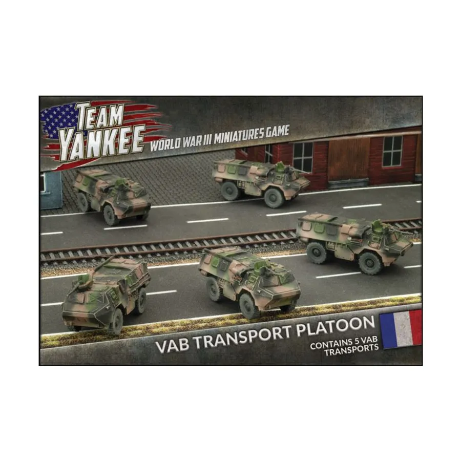 Транспортный взвод ВАБ, Team Yankee - World War III - French Army (1:100) (Plastic)
Транспортный взвод ВАБ, Team Yankee - World War III - French Army (1:100) (Plastic)