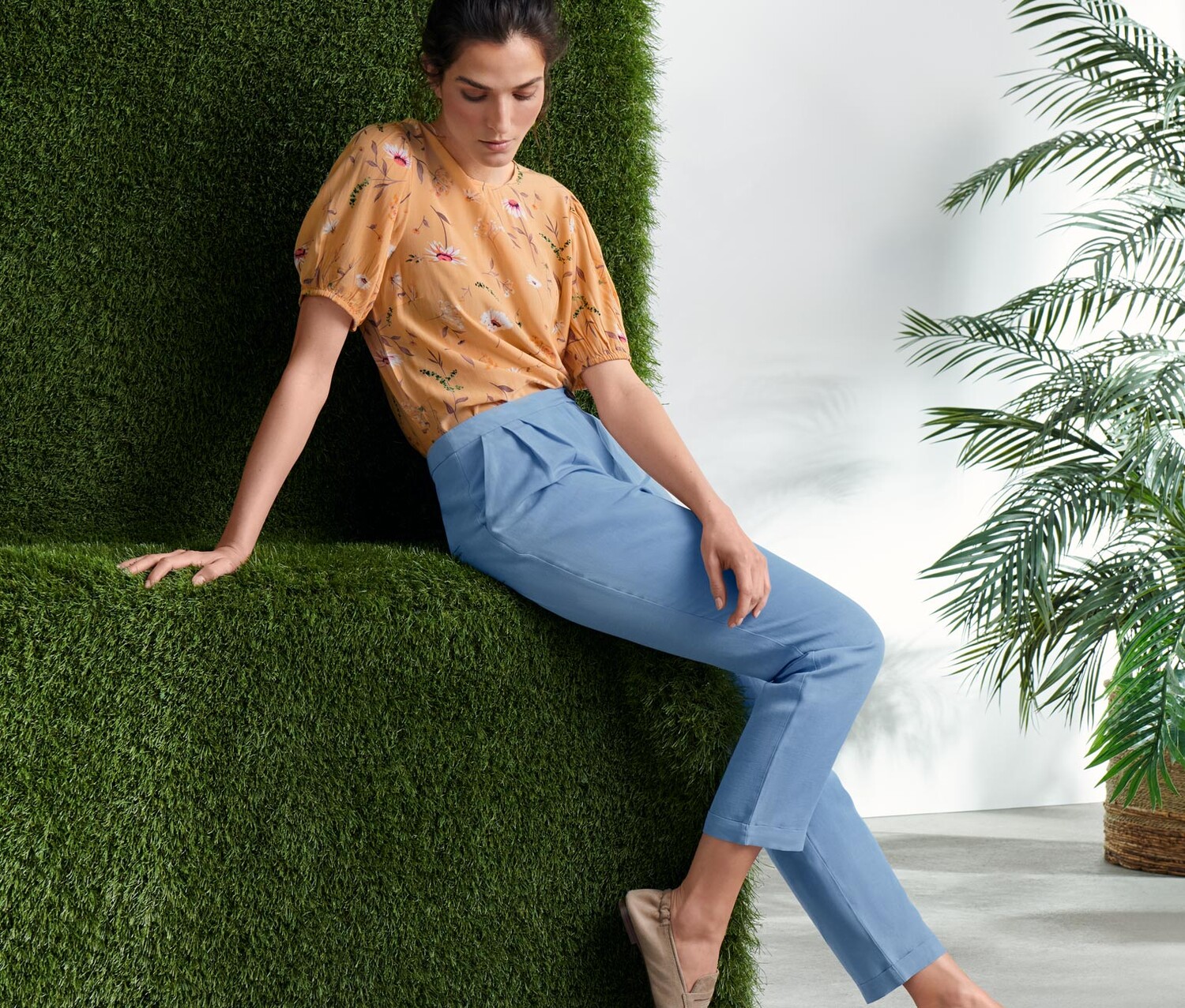 Тканые брюки Tchibo, светло-синий
Тканые брюки Tchibo, светло-синий