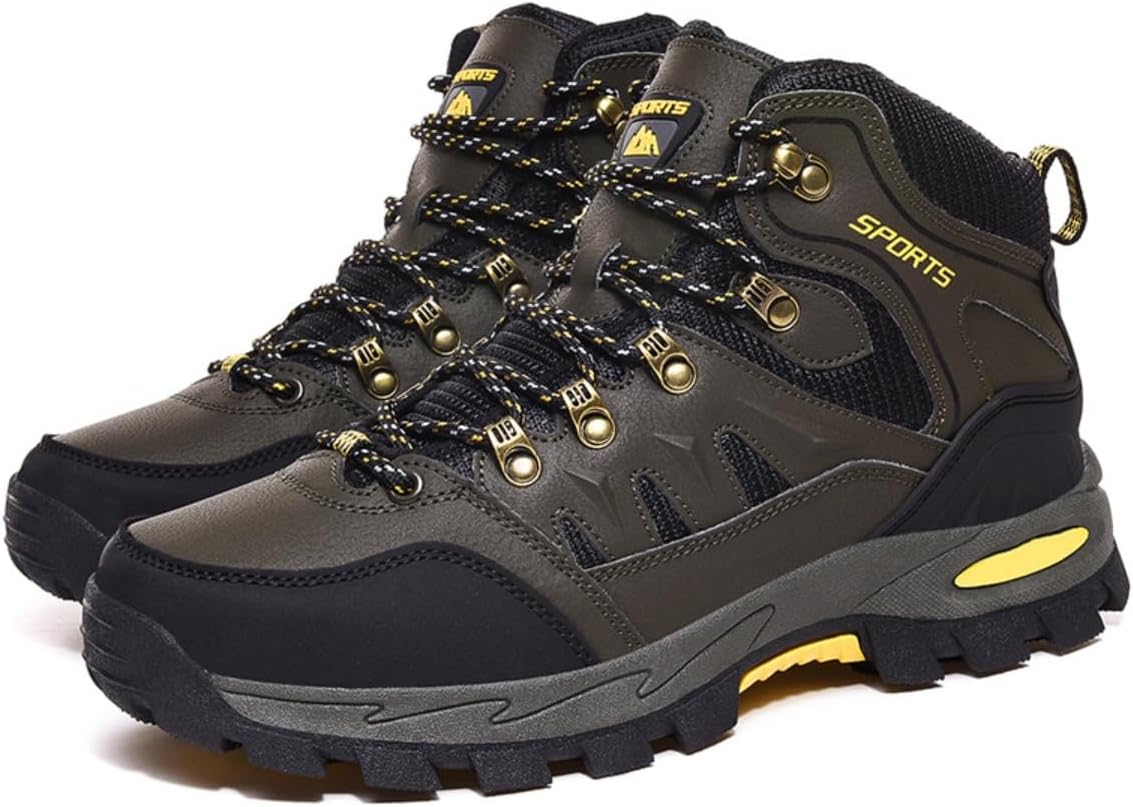 Прочные походные ботинки для мужчин с водонепроницаемым верхом и противоскользящей подошвой для активного отдыха на природе и прогулок по тропам Zixcplaz, зеленый
Прочные походные ботинки для мужчин с водонепроницаемым верхом и противоскользящей подошвой для активного отдыха на природе и прогулок по тропам Zixcplaz, зеленый