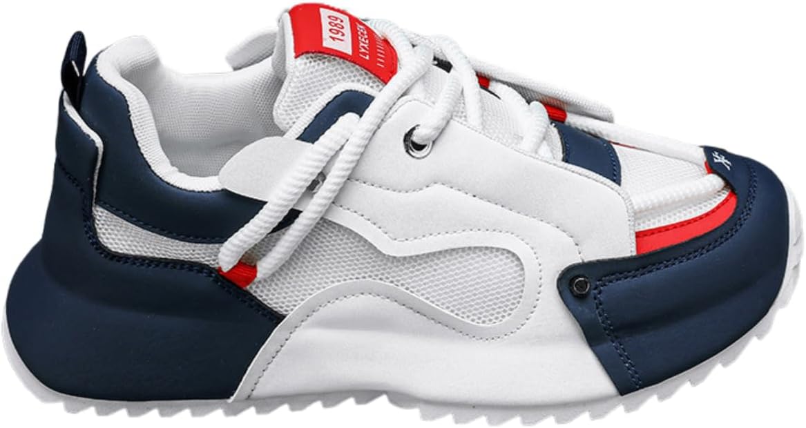 Мужские кроссовки Lexamen с толстой подошвой, сетчатые, дышащие, легкие и удобные, шнуровка, мягкие спортивные обувь для бега, синий
Мужские кроссовки Lexamen с толстой подошвой, сетчатые, дышащие, легкие и удобные, шнуровка, мягкие спортивные обувь для бега, синий