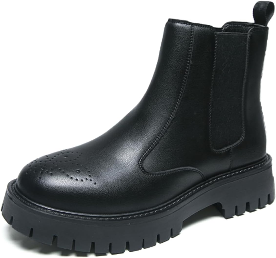 Мужские броги Psieicwm из кожи с утяжеленными каблуками, ботинки Челси на щиколотку без резиновой подошвы, перфорированный носок, винтажный стиль, стильная обувь для уличного стиля, повседневных поездок и прогулок, черный
Мужские броги Psieicwm из кожи с утяжеленными каблуками, ботинки Челси на щиколотку без резиновой подошвы, перфорированный носок, винтажный стиль, стильная обувь для уличного стиля, повседневных поездок и прогулок, черный