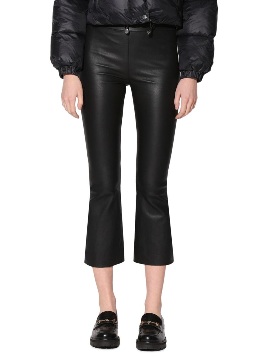 Укороченные кожаные брюки Luisa Walter Baker, черный
Укороченные кожаные брюки Luisa Walter Baker, черный