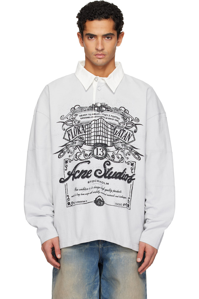 Acne Studios Поло с серым логотипом
Acne Studios Поло с серым логотипом