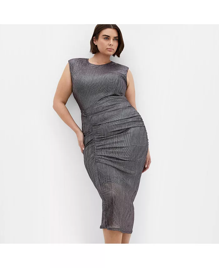 Платье Starlit больших размеров CITY CHIC, серебряный
Платье Starlit больших размеров CITY CHIC, серебряный