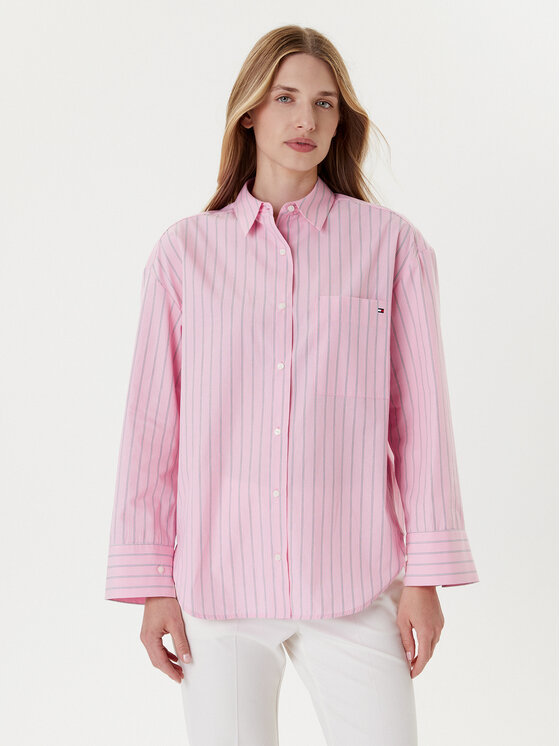 Рубашка relaxed fit New Easy WW0WW45892 Tommy Hilfiger, розовый
Рубашка relaxed fit New Easy WW0WW45892 Tommy Hilfiger, розовый