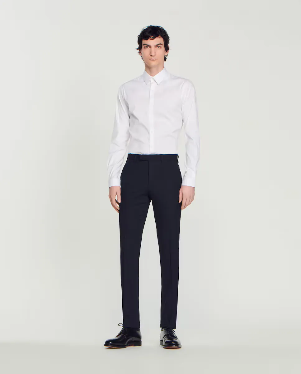 Узкие мужские брюки темно-синего цвета Sandro, темно-синий
Узкие мужские брюки темно-синего цвета Sandro, темно-синий