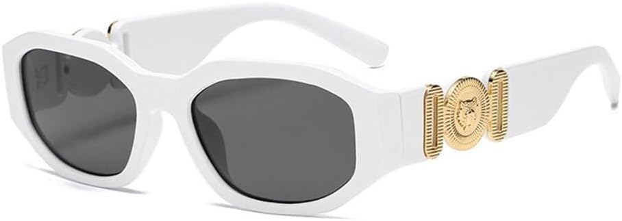 Классические модные винтажные солнцезащитные очки в маленькой квадратной оправе для мужчин и женщин, роскошные трендовые солнцезащитные очки в стиле панк, защита от ультрафиолета UV400 LXLHWN, White
Классические модные винтажные солнцезащитные очки в маленькой квадратной оправе для мужчин и женщин, роскошные трендовые солнцезащитные очки в стиле панк, защита от ультрафиолета UV400 LXLHWN, White