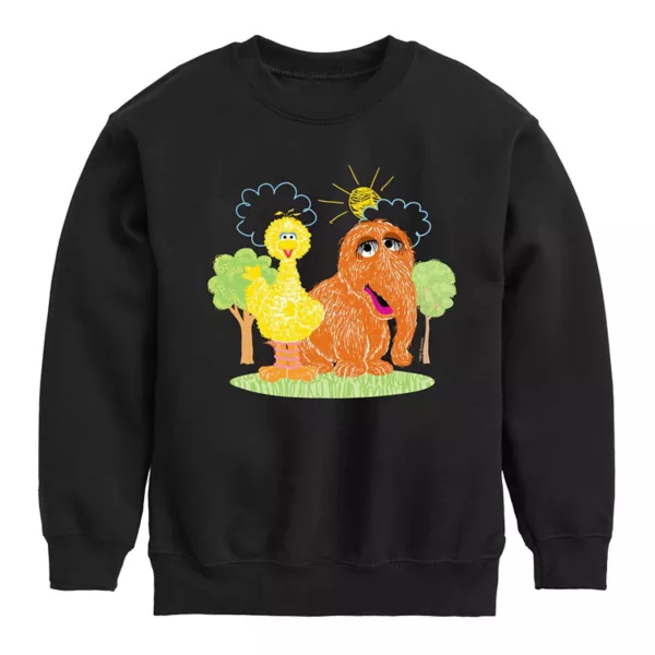 Мальчиковая толстовка из флиса с изображением Большой Птицы и мистера Снаффулапагуса из «Улицы Сезам» (размеры 8-20) Licensed Character, черный
Мальчиковая толстовка из флиса с изображением Большой Птицы и мистера Снаффулапагуса из «Улицы Сезам» (размеры 8-20) Licensed Character, черный