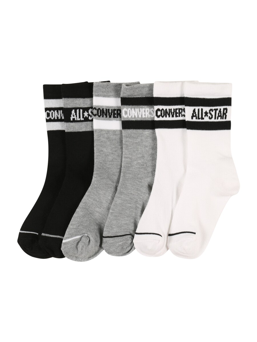 Носки CONVERSE Socks, цвет grey/black/white 
Носки CONVERSE Socks, цвет grey/black/white