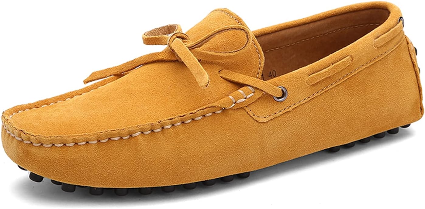 Мужские повседневные мокасины на шнуровке с узлом, замшевые кожаные лоферы для вождения, туфли-лодочки LITNERMIA, желтый
Мужские повседневные мокасины на шнуровке с узлом, замшевые кожаные лоферы для вождения, туфли-лодочки LITNERMIA, желтый