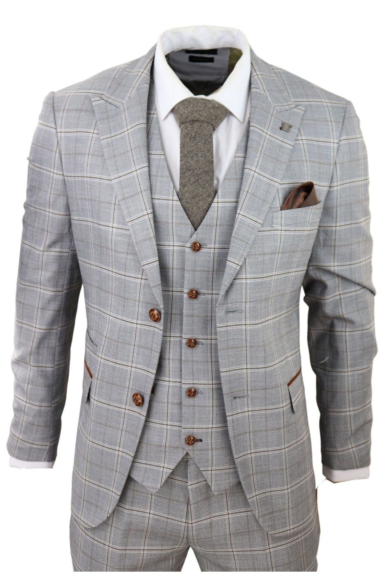 Костюм-тройка Francis Grey в клетку цвета загара и коричневого цвета Paul Andrew
Костюм-тройка Francis Grey в клетку цвета загара и коричневого цвета Paul Andrew