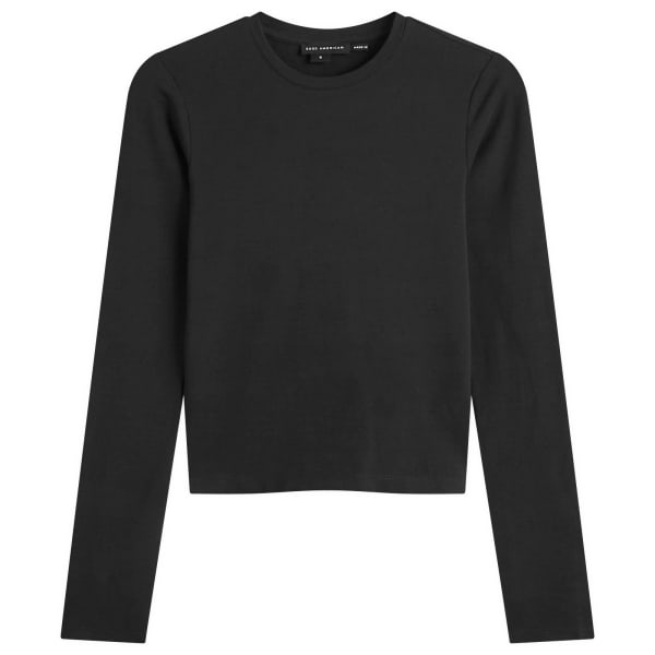 Суперэластичная футболка с длинными рукавами Good American, черный
Суперэластичная футболка с длинными рукавами Good American, черный