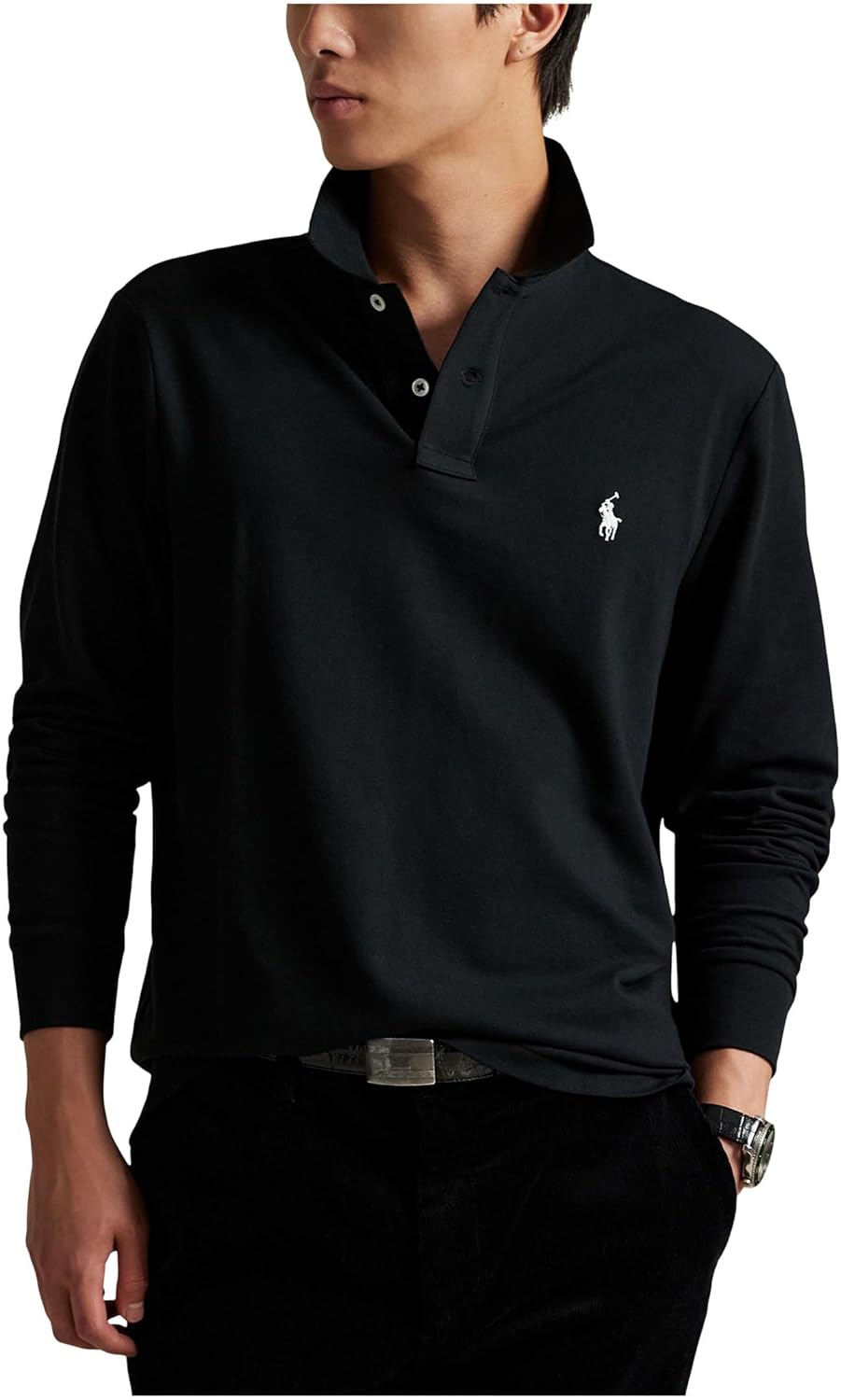 POLO RALPH LAUREN Мужская классическая поло с сетчатой тканью и эластичной посадкой, Polo Black 1
POLO RALPH LAUREN Мужская классическая поло с сетчатой тканью и эластичной посадкой, Polo Black 1