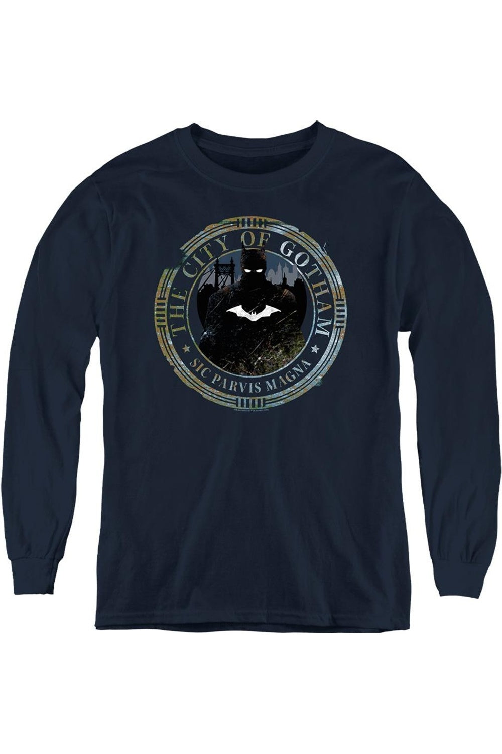 Батмен (2022) Молодежная толстовка с длинным рукавом и гербом Готэма Gildan, темно-синий
Батмен (2022) Молодежная толстовка с длинным рукавом и гербом Готэма Gildan, темно-синий