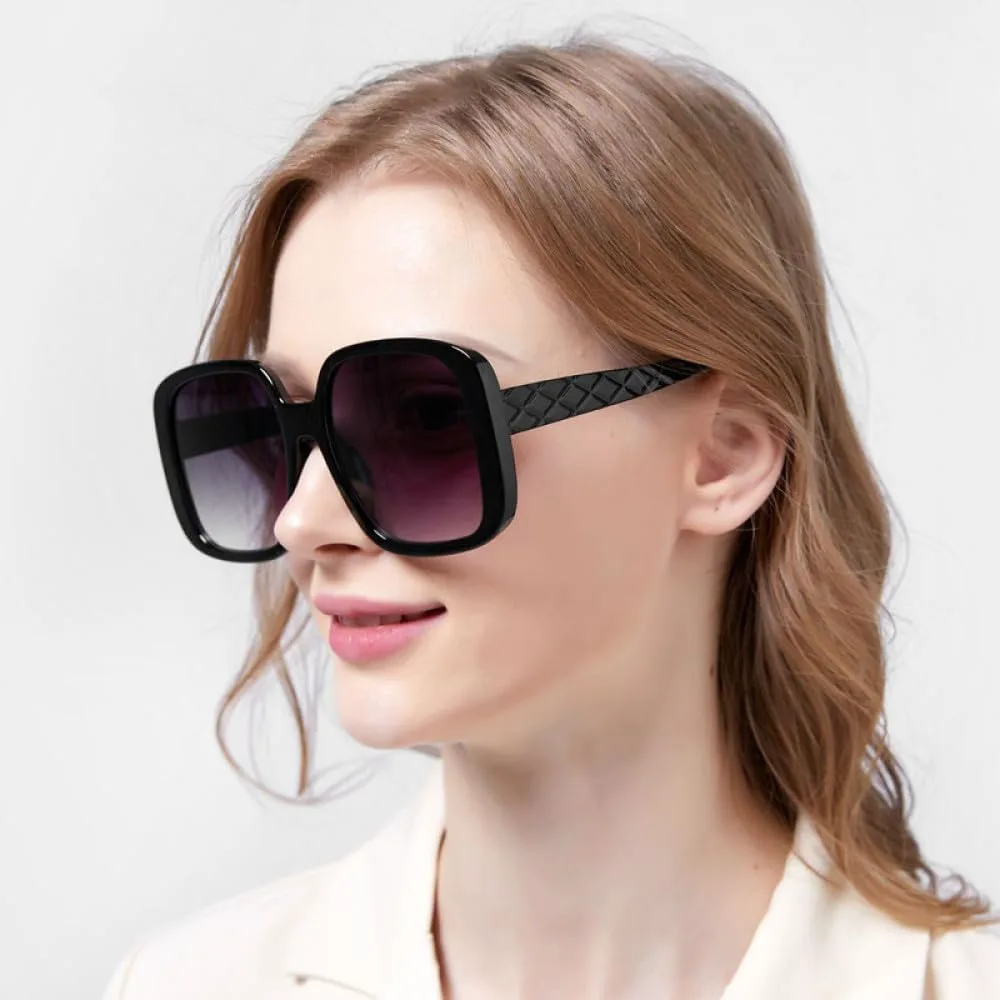 Квадратные солнцезащитные очки увеличенного размера для женщин, с толстыми линзами, стильные, для путешествий и вождения, защита от ультрафиолета UV400 UOVSAW, C3
Квадратные солнцезащитные очки увеличенного размера для женщин, с толстыми линзами, стильные, для путешествий и вождения, защита от ультрафиолета UV400 UOVSAW, C3