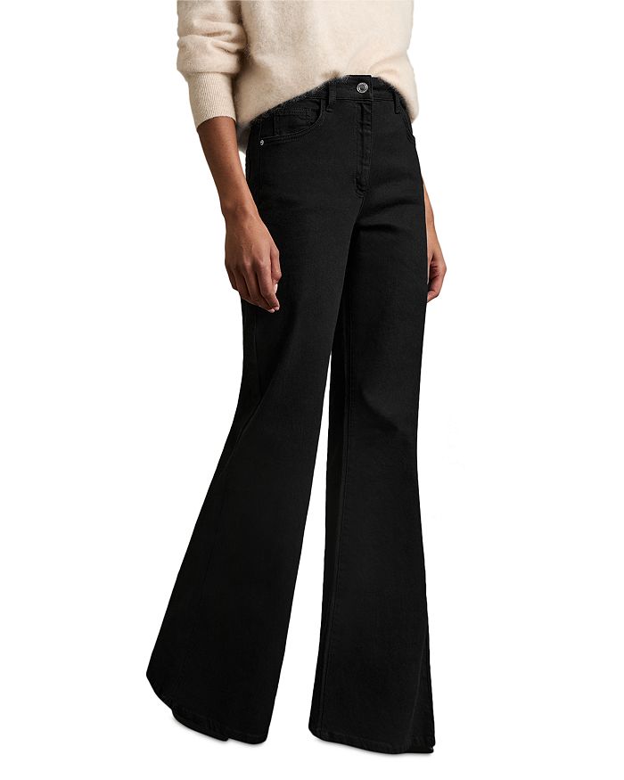 Джинсы Bonnie с высокой посадкой и расклешенными штанинами REISS, черный
Джинсы Bonnie с высокой посадкой и расклешенными штанинами REISS, черный