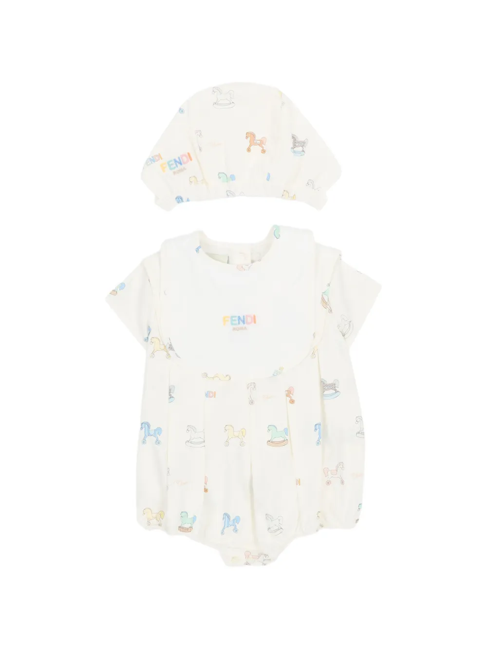 Набор с принтом для новорожденного Fendi Kids, бежевый
Набор с принтом для новорожденного Fendi Kids, бежевый