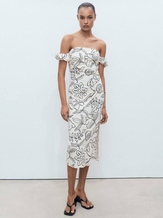 Платье Ariel Floral без бретелей Mango, Natural White
Платье Ariel Floral без бретелей Mango, Natural White