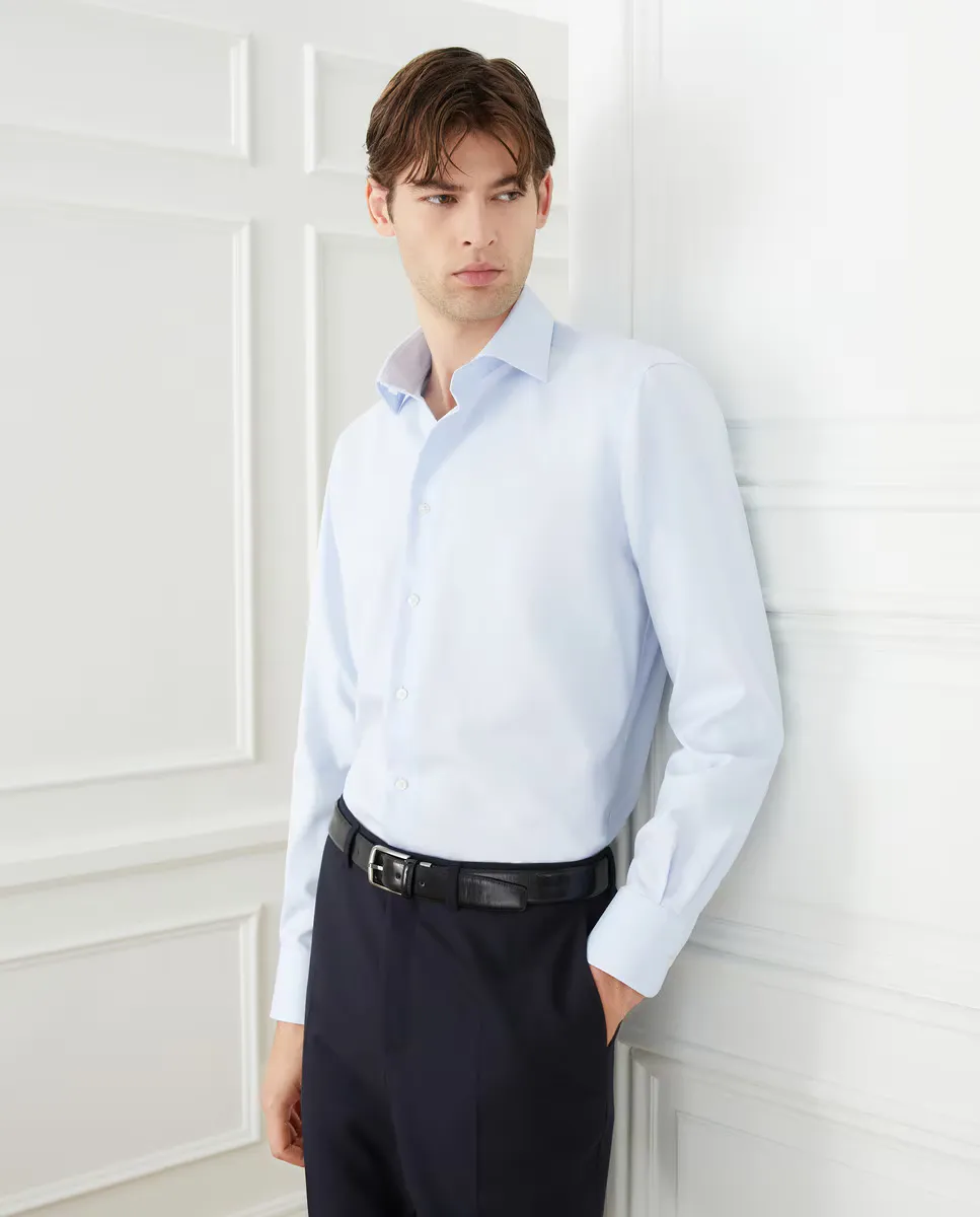 Мужская рубашка прямого кроя, не требующая глажки Emidio Tucci, светло-голубой
Мужская рубашка прямого кроя, не требующая глажки Emidio Tucci, светло-голубой