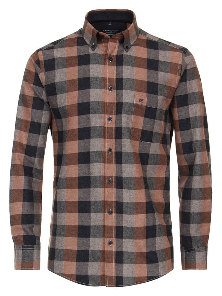 CASAMODA Рубашка - удобный крой - черный/оранжевый/серый
CASAMODA Рубашка - удобный крой - черный/оранжевый/серый