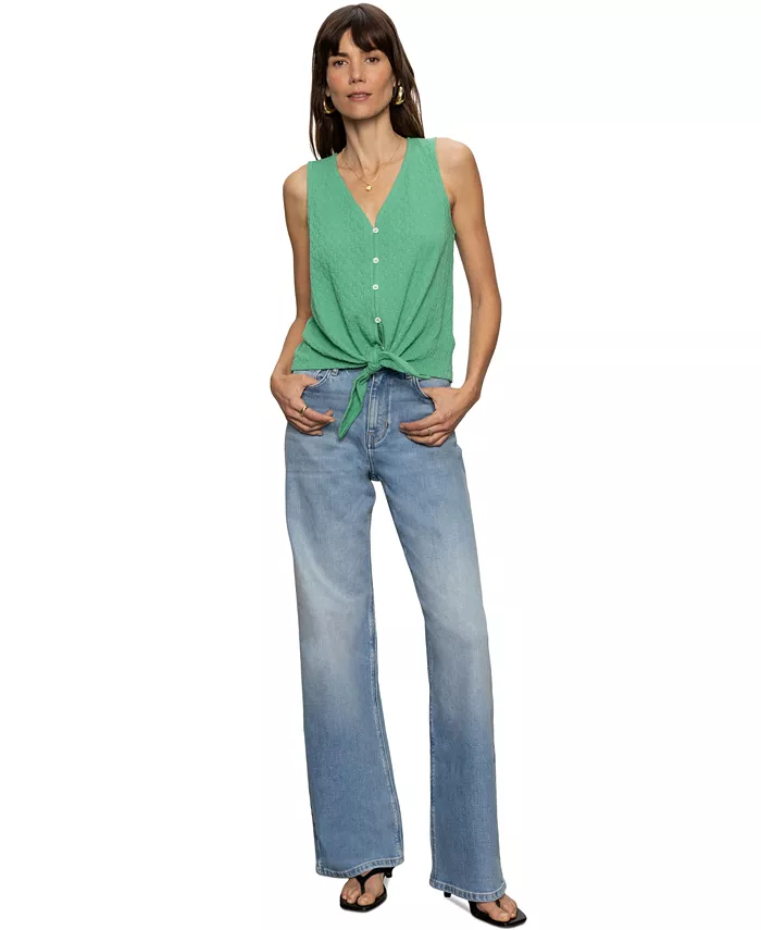 Женский жилет на пуговицах с завязками спереди Vacation Sanctuary, зеленый
Женский жилет на пуговицах с завязками спереди Vacation Sanctuary, зеленый