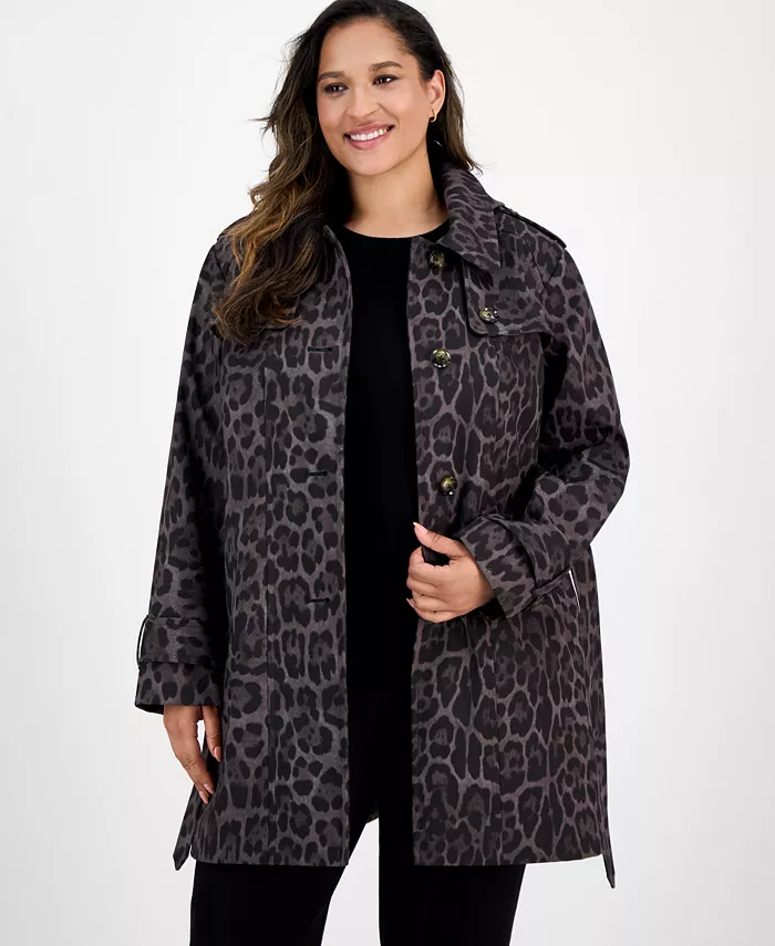 Плащ с капюшоном и поясом больших размеров London Fog, коричневый
Плащ с капюшоном и поясом больших размеров London Fog, коричневый