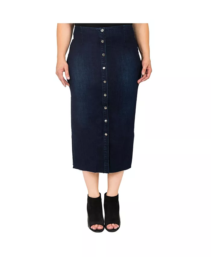 Стандарты и правила. Юбка-карандаш больших размеров с застежкой-кнопкой и необработанным краем standards and practices, синий
Стандарты и правила. Юбка-карандаш больших размеров с застежкой-кнопкой и необработанным краем standards and practices, синий