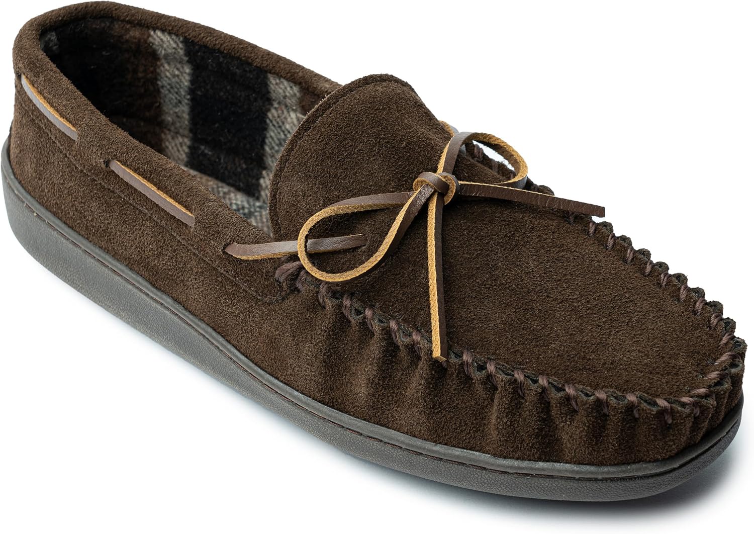 Мокасины Minnetonka для мужчин с твердой подошвой и флисовой подкладкой в клетку, шоколадный
Мокасины Minnetonka для мужчин с твердой подошвой и флисовой подкладкой в клетку, шоколадный