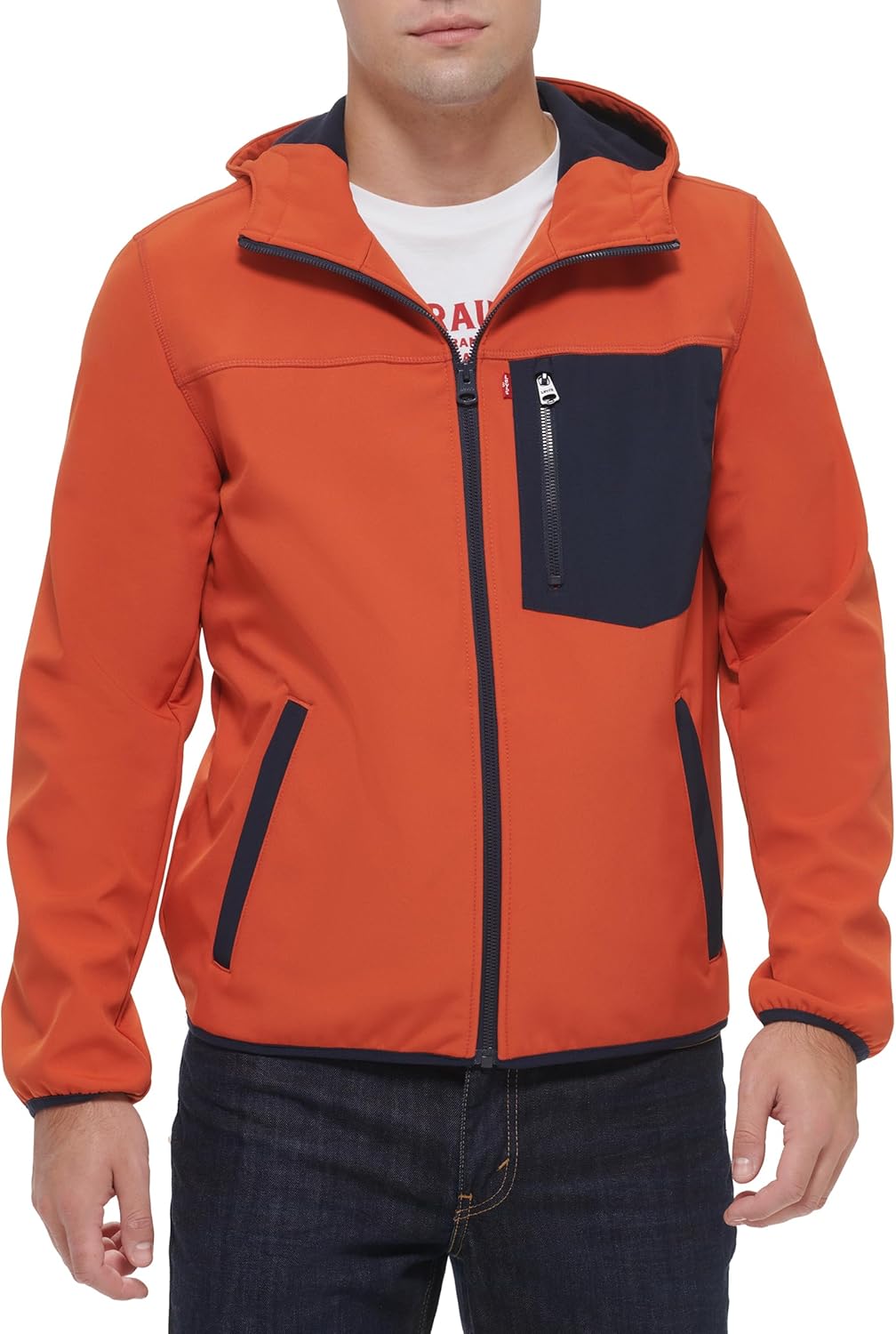 Мужская куртка Levi's Softshell Active, Orange/Navy
Мужская куртка Levi's Softshell Active, Orange/Navy