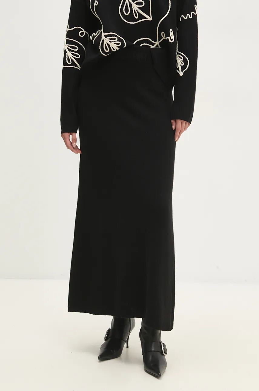 Шерстяная юбка Answear Lab, черный
Шерстяная юбка Answear Lab, черный