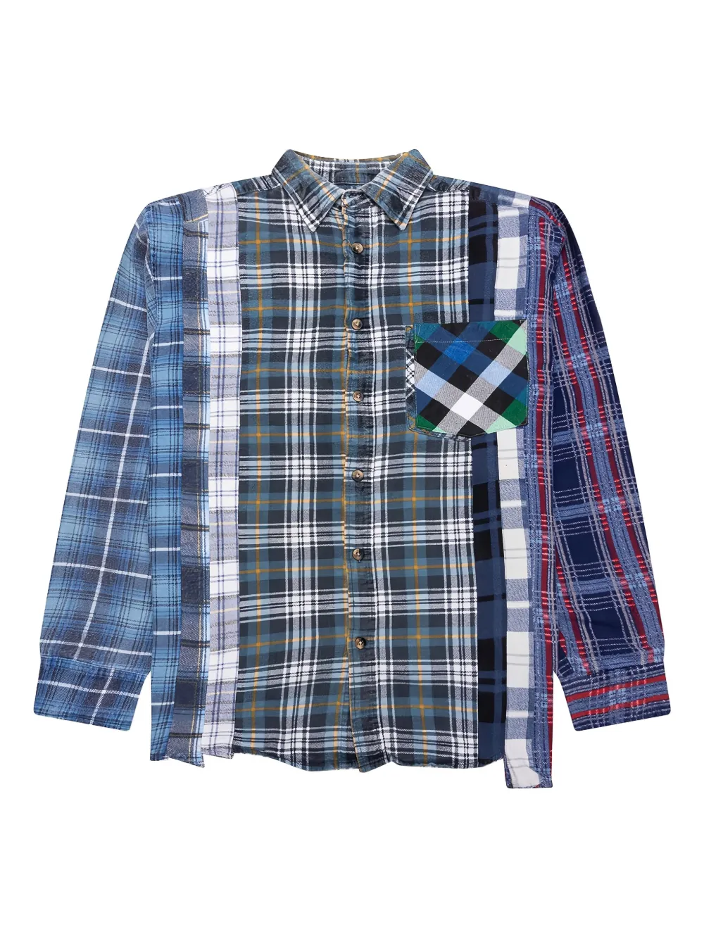 Лоскутная рубашка с длинными рукавами Needles, синий
Лоскутная рубашка с длинными рукавами Needles, синий