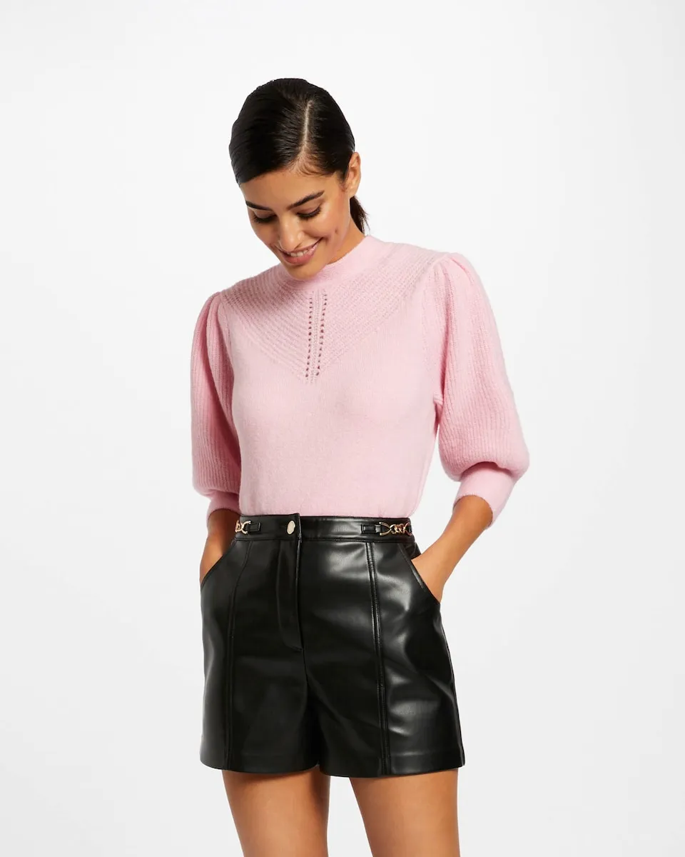 Женский джемпер с длинным рукавом три четверти и высоким воротником Morgan, розовый
Женский джемпер с длинным рукавом три четверти и высоким воротником Morgan, розовый