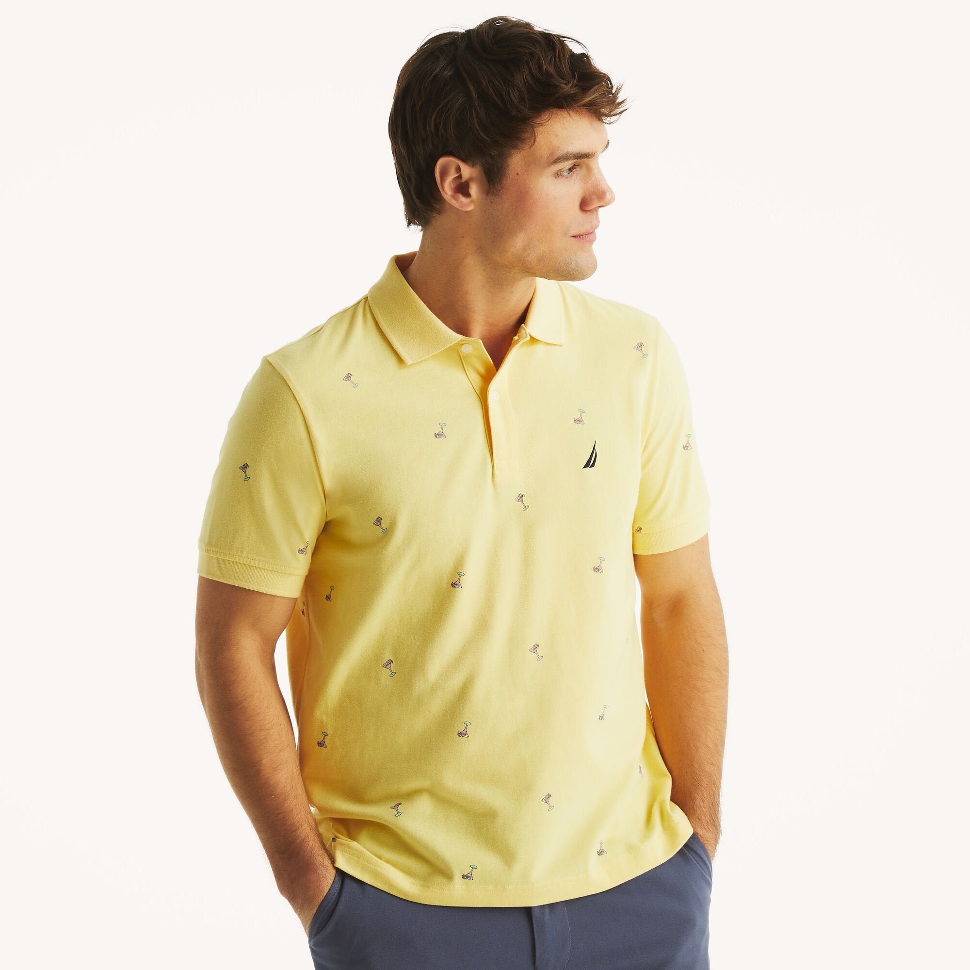 Мужская классическая рубашка-поло Nautica с принтом, цвет sunshine
Мужская классическая рубашка-поло Nautica с принтом, цвет sunshine