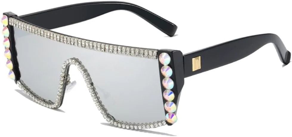 Женские солнцезащитные очки MUTYNE, цельные солнцезащитные очки в винтажном стиле с крупными стразами и плоской верхней частью, украшенные кристаллами, C7
Женские солнцезащитные очки MUTYNE, цельные солнцезащитные очки в винтажном стиле с крупными стразами и плоской верхней частью, украшенные кристаллами, C7