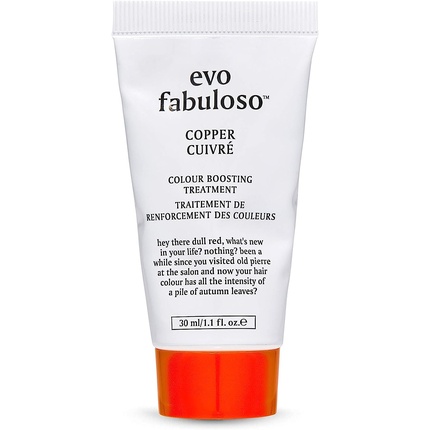 Кондиционер Fabuloso Copper Colour Boosting Treatment для окрашенных волос, дорожный формат, 30 мл Evo
Кондиционер Fabuloso Copper Colour Boosting Treatment для окрашенных волос, дорожный формат, 30 мл Evo