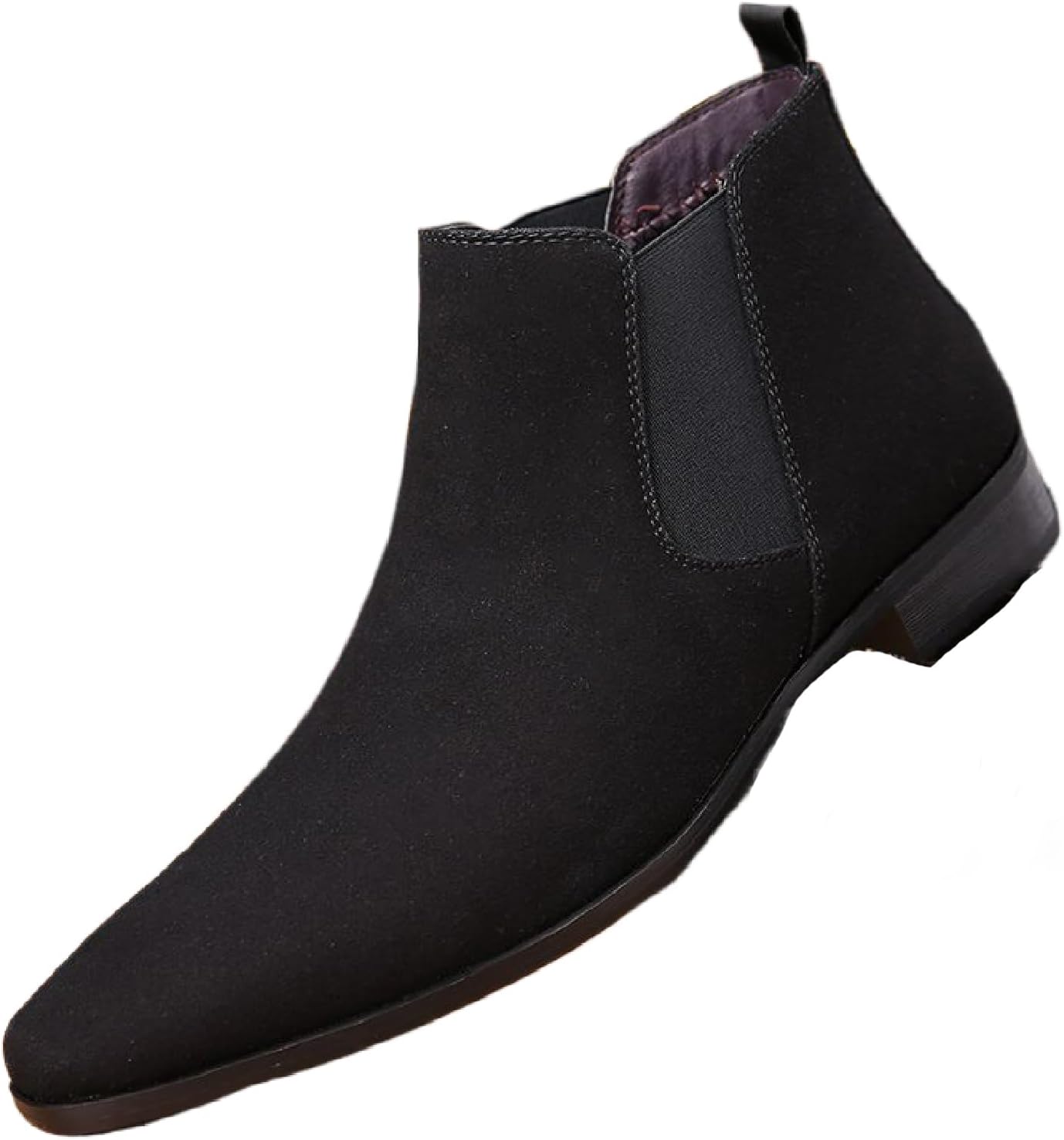 Мужские замшевые челси с толстым низким каблуком, классические комфортные с острым носком, на мягкой подошве, без застежек, с боковыми эластичными вставками, формальные деловые ботинки на низком каблуке Bhdjk, черный
Мужские замшевые челси с толстым низким каблуком, классические комфортные с острым носком, на мягкой подошве, без застежек, с боковыми эластичными вставками, формальные деловые ботинки на низком каблуке Bhdjk, черный