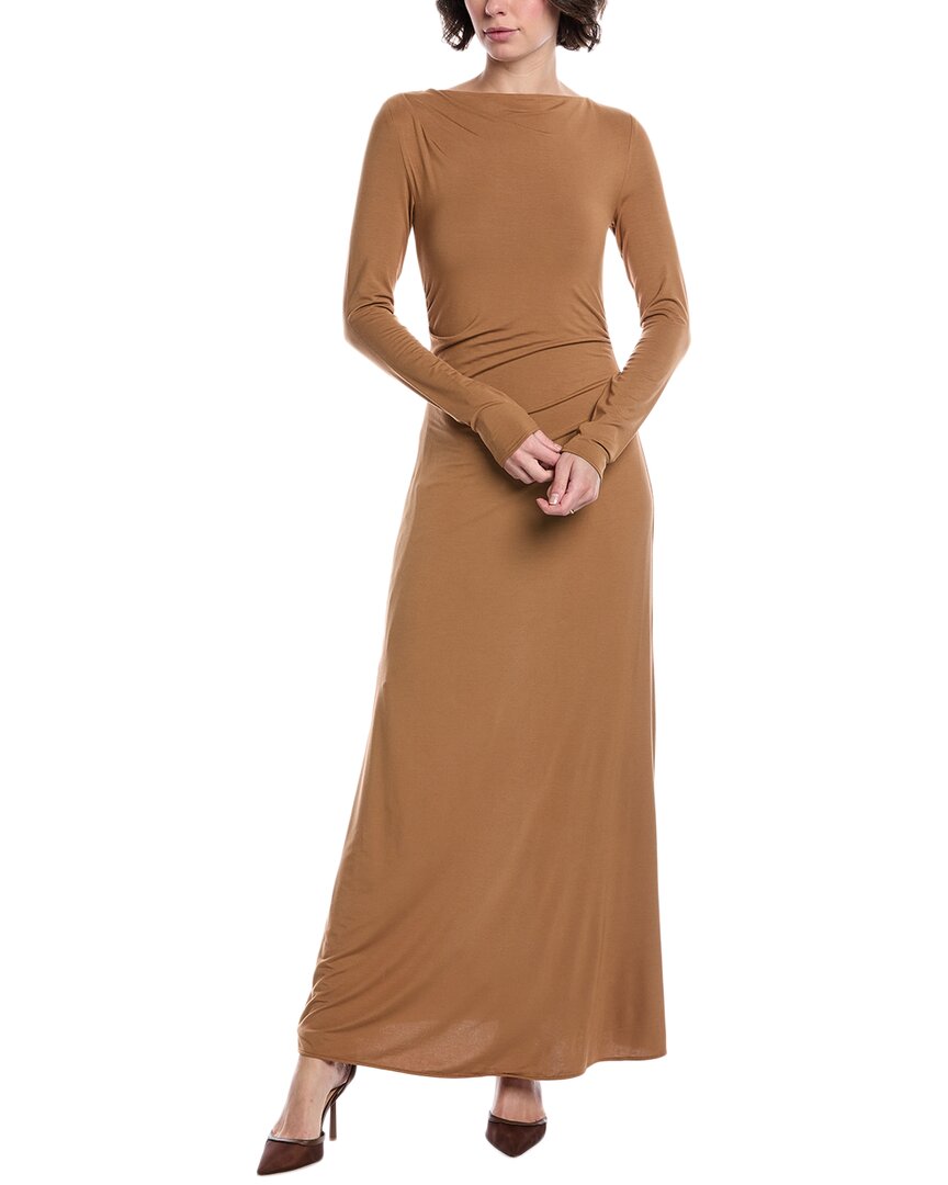 Rag & bone Luca Асимметричное драпированное макси-платье, коричневый
Rag & bone Luca Асимметричное драпированное макси-платье, коричневый